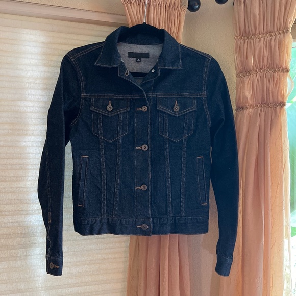 Uniqlo Jackets & Blazers - Uniqlo Denim Jacket Dark Wash